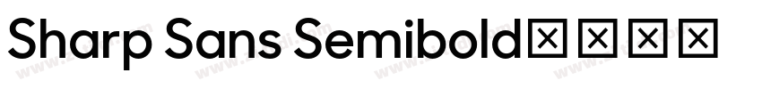 Sharp Sans Semibold字体转换
